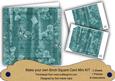 Dteal Painted Sweet Peas 8in DIY Folded Card Mini Kit