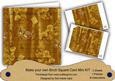 Gold Painted Sweet Peas 8in DIY Folded Card Mini Kit