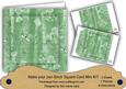 Mint Green Painted Sweet Peas 8in DIY Folded Card Mini Kit