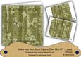 Olive Painted Sweet Peas 8in DIY Folded Card Mini Kit
