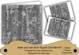 Silver Painted Sweet Peas 8in DIY Folded Card Mini Kit
