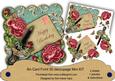Dpink Roses Teal Happy Birthday 8in Scall Decoupage Mini Kit