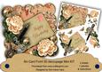 Peach Roses Happy Birthday 8in Scall Decoupage Mini Kit