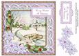 Lilac Snowscene Brother at Christmas 8in Sentiment Topper