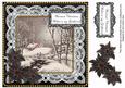 Winter Walk Warm Wishes Girlfriend 8in Sentiment Topper