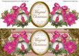 Pink Candles Magical Christmas Large Dl Topper