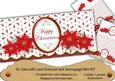Red Poinsettia Happy Christmas Lace Wrap Decoupage Mini Kit
