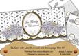Silver Poin Family Christmas Lace Wrap Decoupage Mini Kit