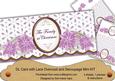 Lilac Poin Family at Christmas Lace Wrap Decoupage Mini Kit