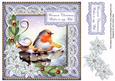 Blue Robin Warmest Wife 8in Sentiment Topper