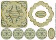 Olive Holly Mum Dad Christmas 3D Rosette Decoupage Topper