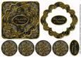 Black Goldflake from All of Us 3D Rosette Decoupage Topper