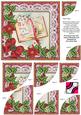 Glory Book Red Poinsettia 6in Duo Corner Stacker