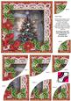 My Tree Red Poinsettia 6in Duo Corner Stacker