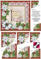 Pub Sign Poinsettia 6in Duo Corner Stacker