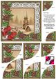Snow Steeple Poinsettia 6in Duo Corner Stacker