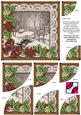 Winter Walk Bronze Poinsettia 6in Duo Corner Stacker