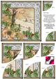 Winters Tale Bronze Poinsettia 6in Duo Corner Stacker