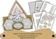 Snow Tree Flake Happy Christmas Teardrop Trio Kit
