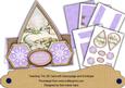 Lilac Snowscene Flake Happy Christmas Teardrop Trio Kit