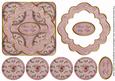 Dpink Holly Silent Night 3D Rosette Decoupage Topper