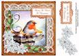 Borange Robin Auntie & Uncle 8in Sentiment Topper
