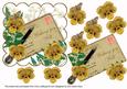 Gold Pansy Wishing You Well Ink Saver 6in Step by Step