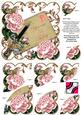 Pink Roses Ink Saver 55 Today 6in Duo Corner Stacker