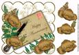 Gold Poppy Happy Anniversary Ink Saver 8in Scallop Topper