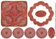 Dred Holly Across the Miles 3D Rosette Decoupage Topper