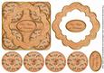 Borange Holly Best Wishes 3D Rosette Decoupage Topper