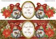Red Robin Jingle Bells Large Dl Decoupage Topper