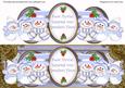 Blue Snowman Snow Flurries Grandmas House Large Dl Topper