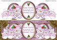 Lilac Snowman Snow Flurries Grandads House Large Dl Topper