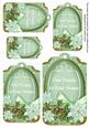 Pastel Mint Poinsettia Our House to Your House Tag Sheet