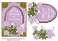 Lilac Poinsettia Ours to Yours 7x5in Oval Step by Step