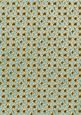 Dteal Ditsy Heart Gold A4 Backing Paper