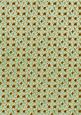 Mid Green Ditsy Heart Gold A4 Backing Paper
