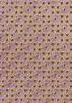 Purple Ditsy Heart Gold A4 Backing Paper
