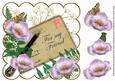 Lilac Poppy for My Friend Ink Saver 8in Scallop Topper