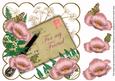 Pink Poppy for My Friend Ink Saver 8in Scallop Topper