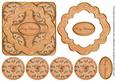 Borange Holly Merry Christmas 3D Rosette Decoupage Topper