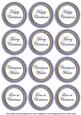 Blue Paint Christmas Mix1 Sentiment Round Toppers