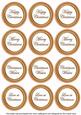 Borange Paint Christmas Mix1 Sentiment Round Toppers
