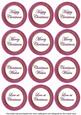 Cerise Paint Christmas Mix1 Sentiment Round Toppers