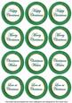 Dark Green Paint Christmas Mix1 Sentiment Round Toppers