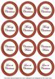 Dark Red Paint Christmas Mix1 Sentiment Round Toppers