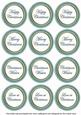 Dteal Paint Christmas Mix1 Sentiment Round Toppers
