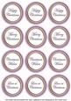 Lilac Paint Christmas Mix1 Sentiment Round Toppers