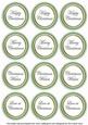 Mint Green Paint Christmas Mix1 Sentiment Round Toppers